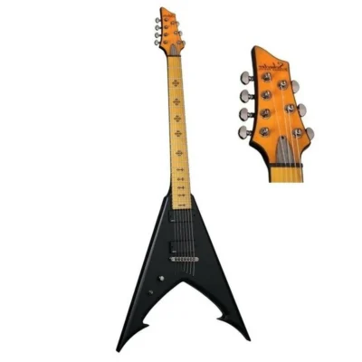 Schecter Jeff Loomis JLV-7 NT Left Handed 7-String Electric Guitar, Satin Black