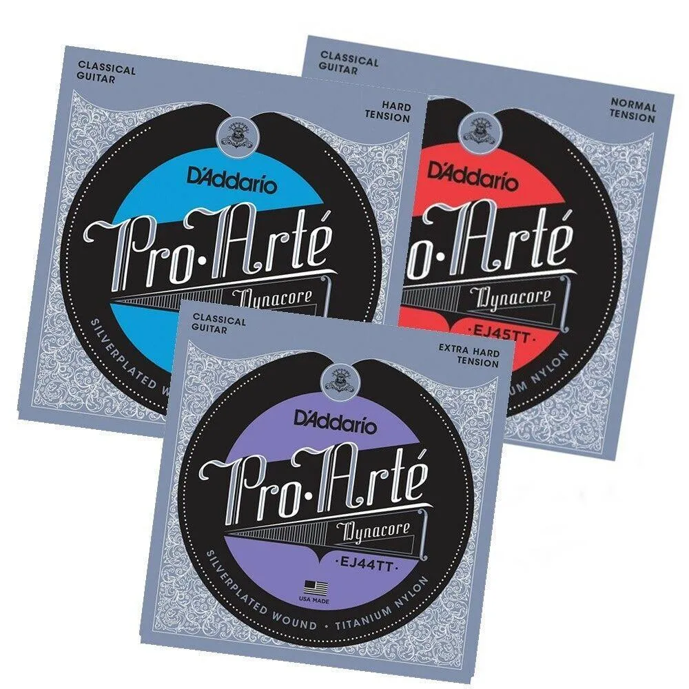 D'Addario ProArte Dynacore Classical Guitar Strings Titanium Trebles Mixed Gauge