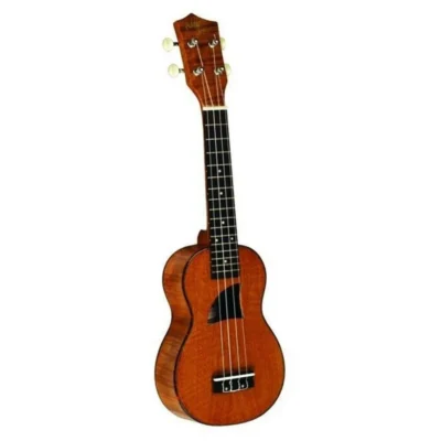 Eddy Finn Ukulele Concert Uke Flamed Okume  Uke EF-11C Aquila Strings High Gloss