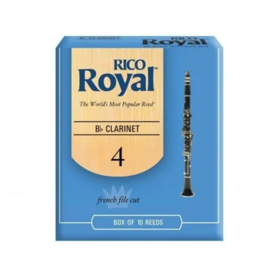 Rico Royal Bb Clarinet Reeds Strength 4 - 10 Reed Pack Made in USA , RCB1040