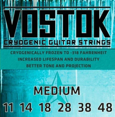 Everly Vostok 9711 Cryogenic Electric Guitar Strings Mdeium  Gauge 11 - 48