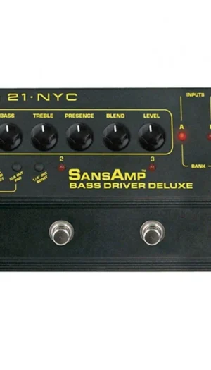 Tech 21 SansAmp Bass Driver Deluxe Preamp & DI Effect Pedal