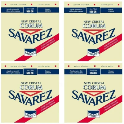 Savarez 500CR Corum New Cristal Classical Guitar Strings Normal Tension 500 CR - Set of 4