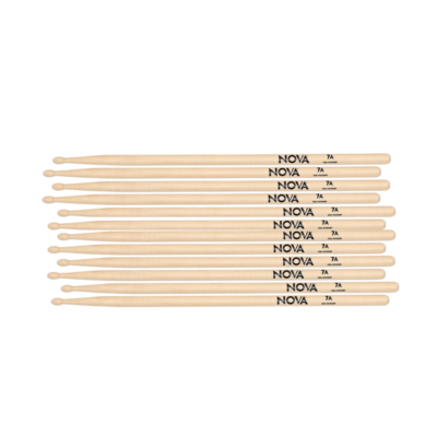 Vic Firth Nova 7A Wood Tip 6 Pairs American Hickory Drumsticks