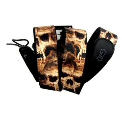 Levys SONIC ART Guitar Strap MPD2-062 Made in Canada Vampire Skulls