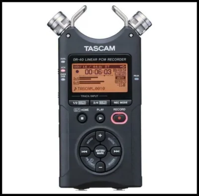 TASCAM DR-40 Portable Digital Recorder Handheld 4 track recording DR40 BNIB
