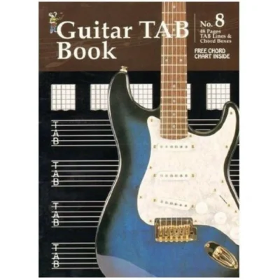 Guitar Tab Book 8 Inc Free Chord Chart A Must for all Guitarists 11829 48 Pages