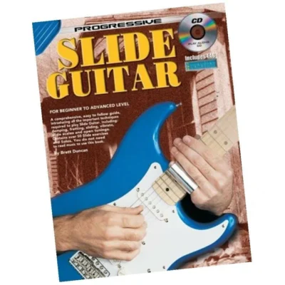 Progressive Slide Guitar Book with Cd Includes TAB Suit Beginner to advanced