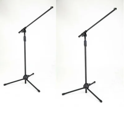 2 x Professional Microphone Boom Stand Easy One hand adjustment Made in Taiwan