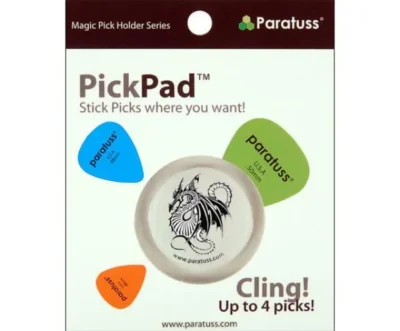 Paratus Pickpad Guitar Pick Holder Wyvern  Holds up to 4 picks Heavy duty New