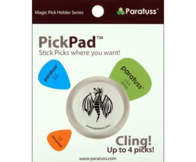 Paratus Pickpad Guitar Pick Holder Dragon 2  Holds up to 4 picks Heavy duty New