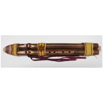 Native  American wood  Flute - Black Bamboo Key of G - 440 Hz