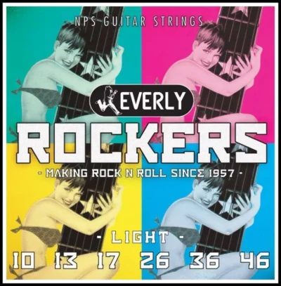 Everly 9010 Nickel Rockers Electric Guitar Strings .010 - .046 Light 10 - 46