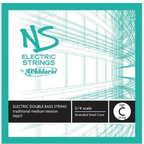 D'Addario NS Electric Double Bass Traditional Single High C String 3/4 Scale