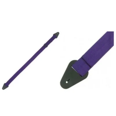Perri's Tough 2" Nylon Guitar Strap leather Ends Purple  Made in Canada New