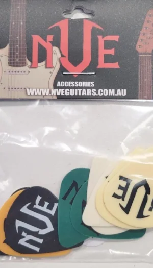 NVE Guitars  Exclusive Guitar Picks / Plectrums 12 Mixed Picks