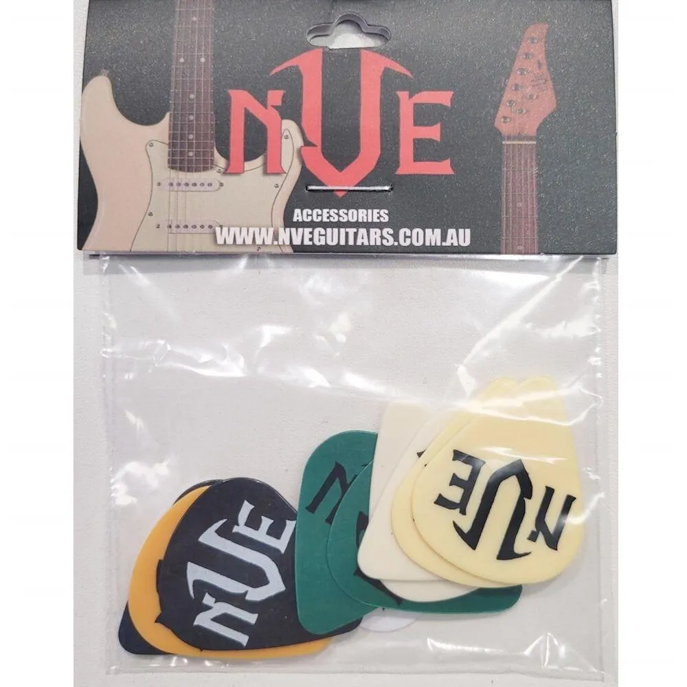 NVE Guitars Exclusive Guitar Picks / Plectrums 12 Mixed Picks