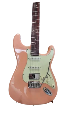 NVE Guitars "The Craven" Electric Guitar - Pink - HSS | Locking Tuners