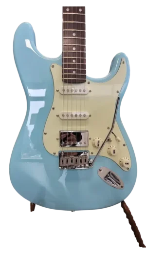 NVE Guitars "The Craven" Electric Guitar - Sky Blue - HSS | Locking Tuners