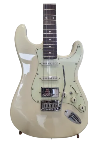 NVE Guitars "The Craven" Electric Guitar - Olympic White HSS | Locking Tuners