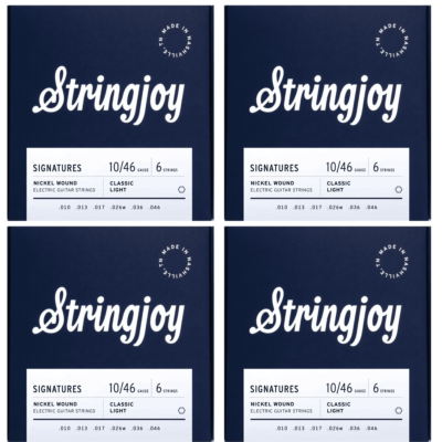 Stringjoy Signatures Classic Light (10-46) 4 Sets  Electric Guitar Strings