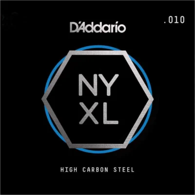 D'Addario NYS010 Single Plain Steel Guitar String, .010