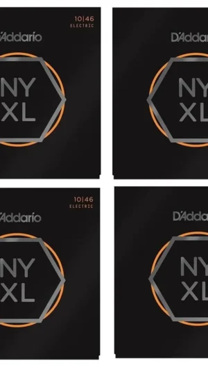 D'Addario 4 SETS NYXL Nickel Wound Regular  Electric Guitar Strings 10 - 46