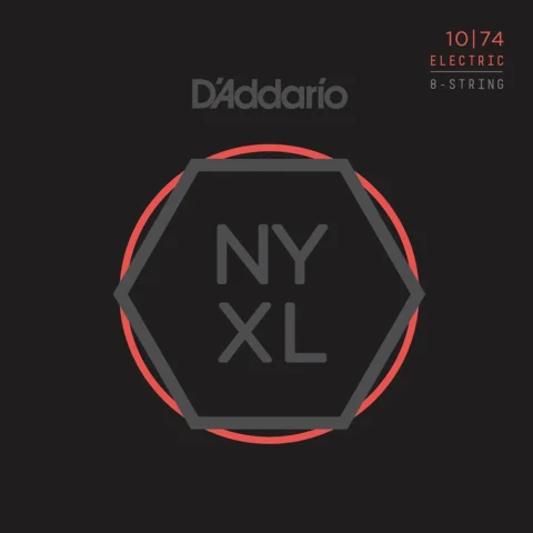 D'Addario NYXL1074 8-String LT/Heavy Bottom  Electric Guitar Strings