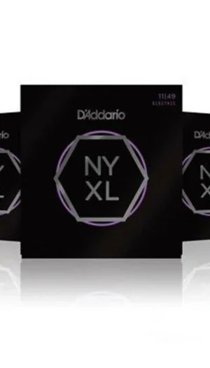 D'Addario NYXL Nickel Wound  Electric Guitar Strings NYXL1149  11-49 ,  3 sets