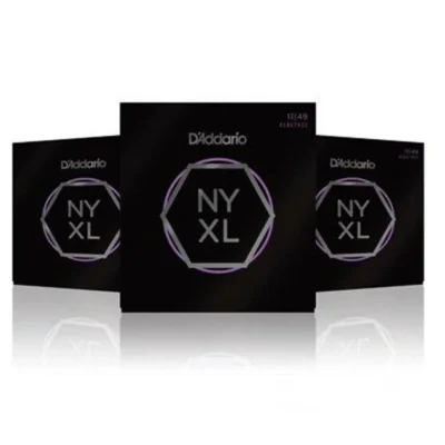 D'Addario NYXL Nickel Wound  Electric Guitar Strings NYXL1149  11-49 ,  3 sets