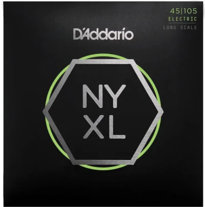 D'Addario NYXL45105 Nickel Wound Bass Guitar Strings Light Top/Med Bottom 45-105
