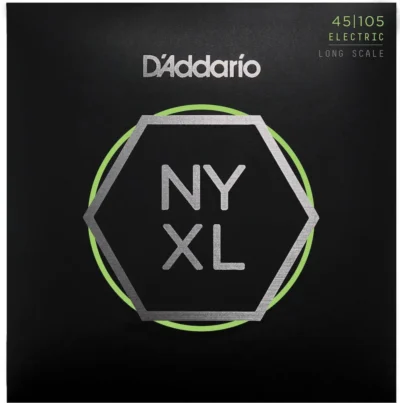 D'Addario NYXL45105 Nickel Wound Bass Guitar Strings, Light Top / Med Bottom, 45-105, Long Scale