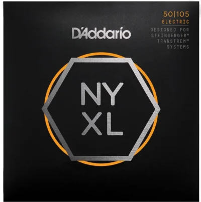 D'Addario NYXLS50105 Nickel Wound Bass Guitar Strings, Medium, 50-105, Double Ball End Long Scale
