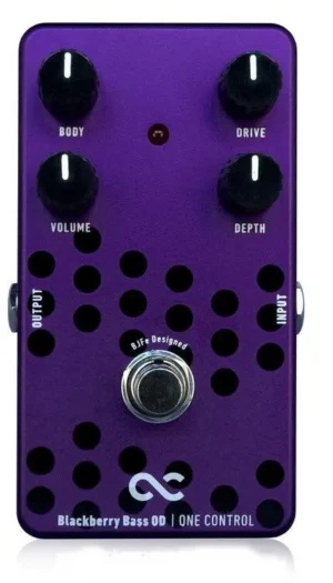 One Control BJFe Blackberry Bass Overdrive  Effects Pedal