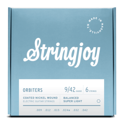 Stringjoy Orbiters | Balanced (9-42) Coated Nickel Wound Electric Guitar Strings