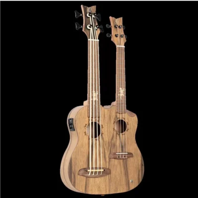 ORTEGA HYDRA Double Neck Tenor Ukulele, 4/8 Acoustic/Electric with Case