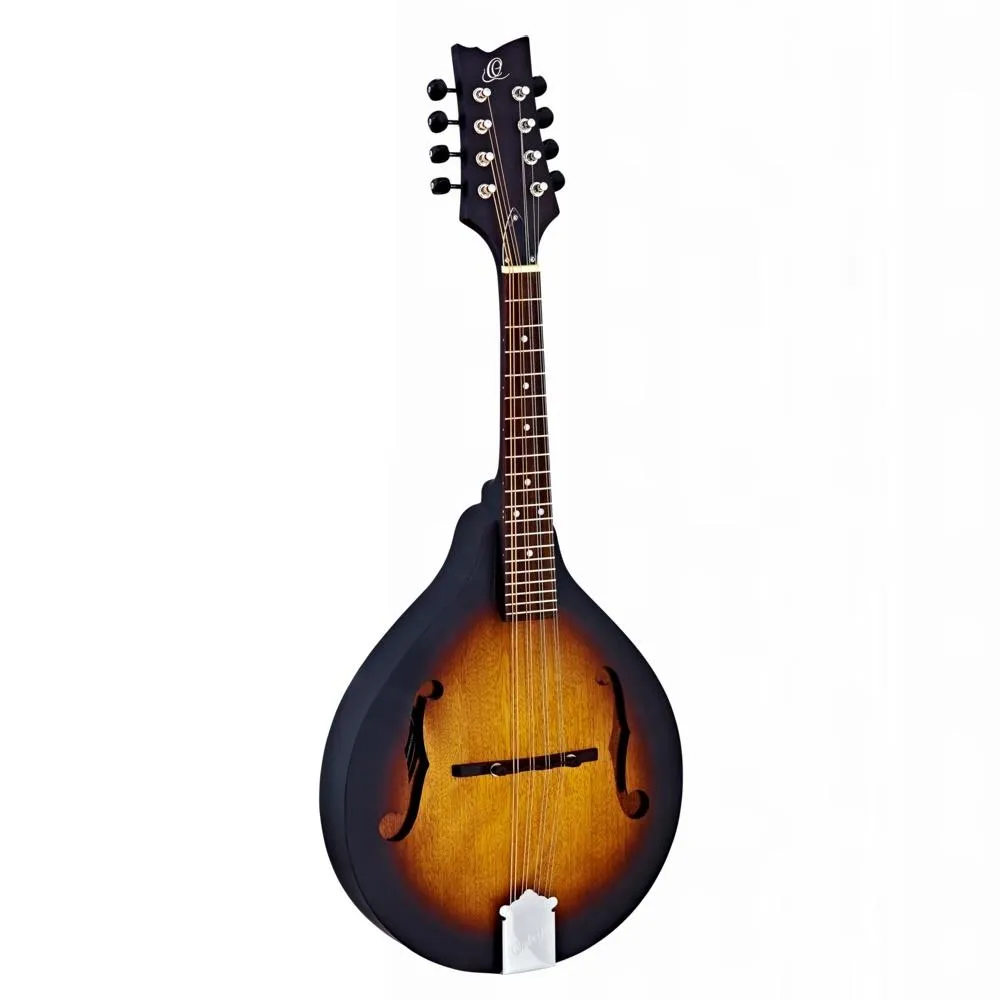 ORTEGA A-Style Mandolin Mahogany, Vintage Sunburst Satin Finish