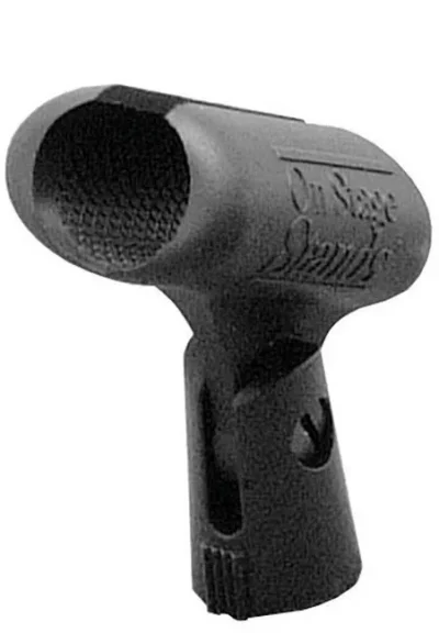 On Stage Unbreakable Rubber Mic Clip for Dynamic Mics with Adaptor