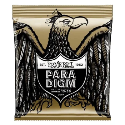 Ernie Ball Paradigm Medium 80/20 Bronze Acoustic Guitar Strings 13-56 Gauge