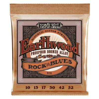Ernie Ball Earthwood Rock and Blues with Plain G Phosphor Guitar String