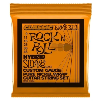 Ernie Ball Hybrid 2252 Slinky Classic Rock n Roll Nickel  Electric Guitar String