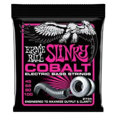 Ernie Ball Super Slinky Cobalt Electric Bass Strings - 45-100 Gauge