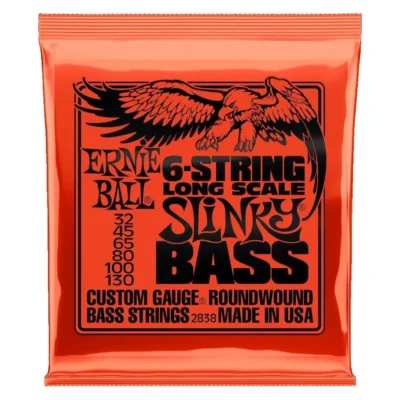 Ernie Ball 6-String Slinky Nickel Wound Bass Strings Set - .032 - .130