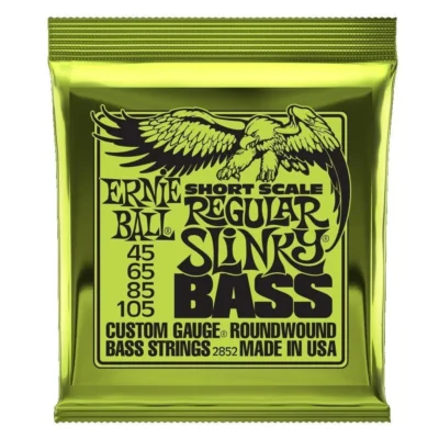 Ernie Ball Regular Slinky Nickel Wound Short Scale Bass Strings, 45-105 Gauge P02852
