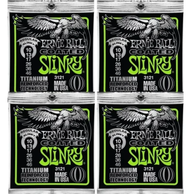 Ernie Ball Regular Slinky Titanium RPS Electric Guitar Strings, 10-46 Gauge