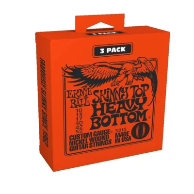 Ernie Ball Skinny Top Heavy Bottom  Electric Guitar Strings 3 SETS 10 - 52