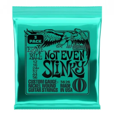 Ernie Ball Not Even Slinky  Electric Guitar Strings 11 - 52, - 3 SETS