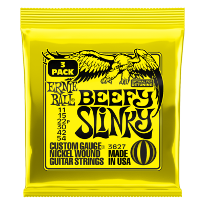 Ernie Ball Beefy Slinky  Electric Guitar Strings 11 - 54, - 3 SETS