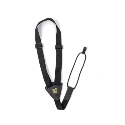 Ernie Ball 1in Wide Black Polypropylene Webbing Ukulele Guitar Strap