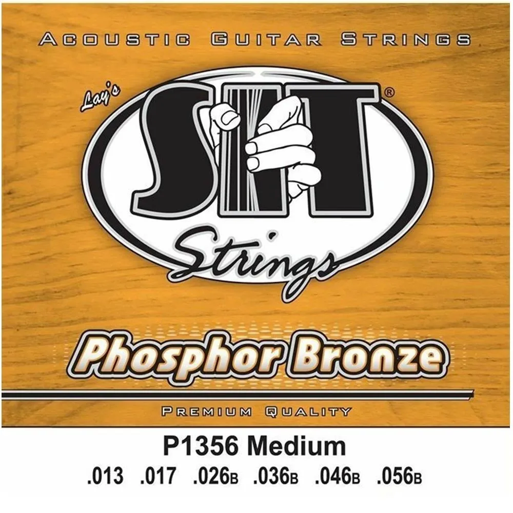 SIT P1356 Medium Phosphor Bronze Acoustic Guitar Strings 13 - 56
